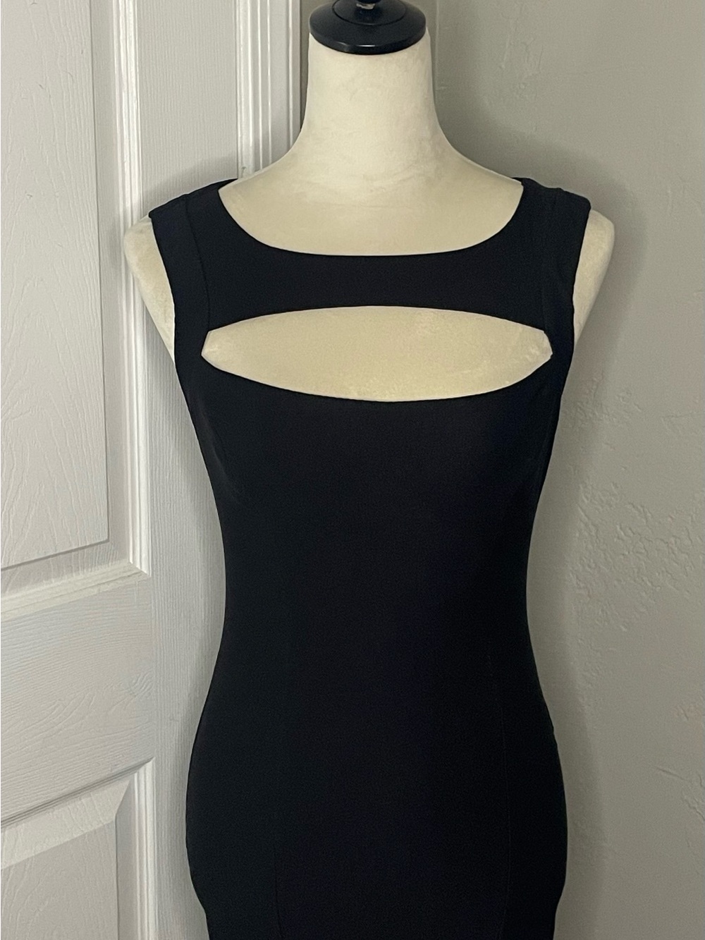 Black Cutout Sheath Dress